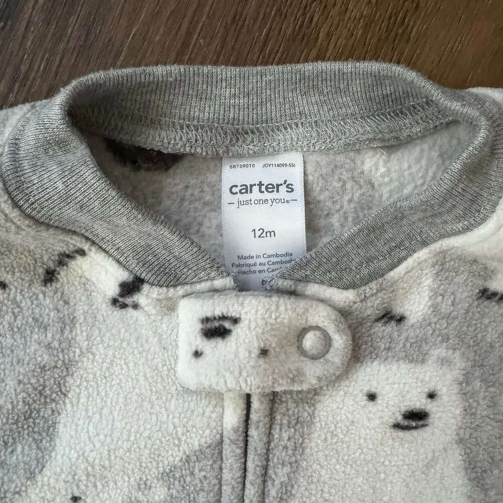 Bundle of Baby Boy Cool Weather Pajamas/PJs: Gap and Carter's, 2 Pair.